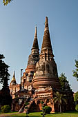 Ayutthaya, Thailand. Wat Yai Chai Mongkhon, the colossal bell-shaped chedi. 
